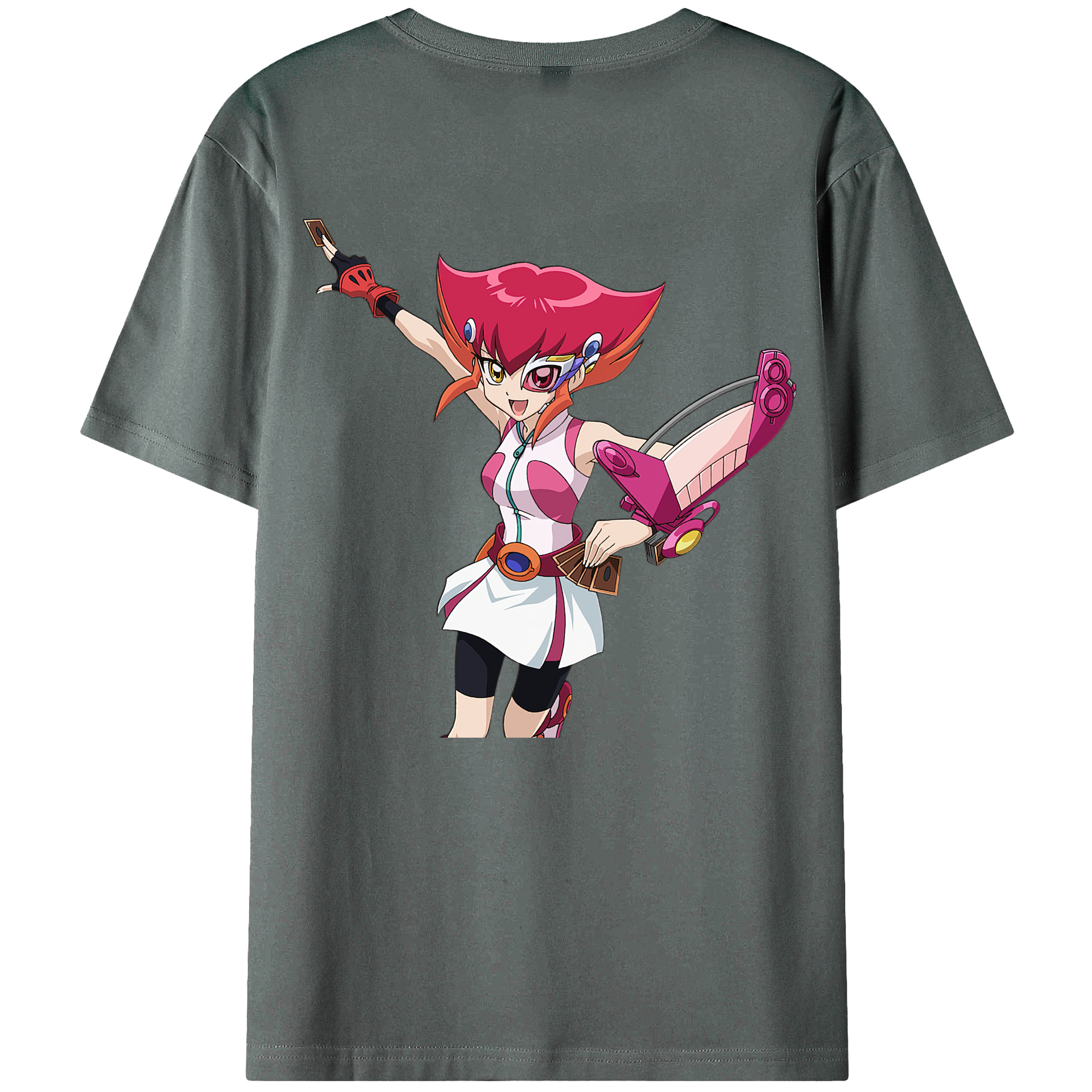 （画像用） 遊☆戯☆王 Yu-Gi-Oh! 綿100％ メンズ半袖Tシャツ（バックプリント） 通気性